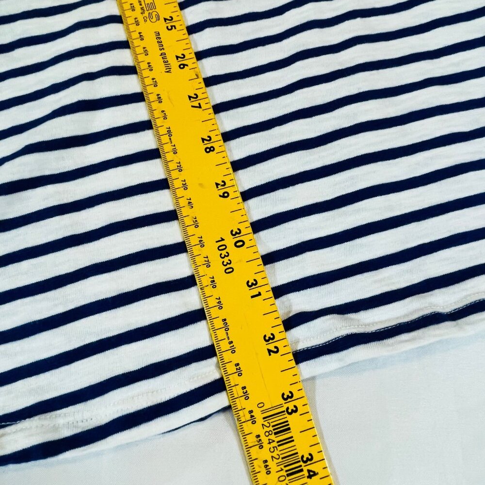 Striped Navy & White V-Neck T-Shirt Dress Women’s Small S By Universal Thread - Picture 4 of 7